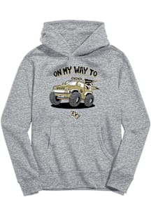 Vive La Fete UCF Knights Youth Grey On My Way Long Sleeve Hoodie