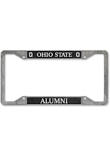 Ohio State Buckeyes Alumni Pewter License Plate Frame - Silver