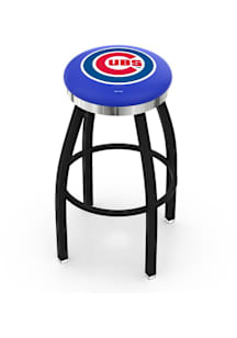 Chicago Cubs Chrome Seat Pub Stool - Black