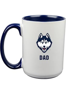 UConn Huskies Dad 15oz Ceramic Mug - White