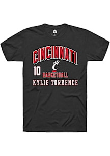 Kylie Torrence Cincinnati Bearcats Black NIL Arch Logo Short Sleeve Player T Shirt