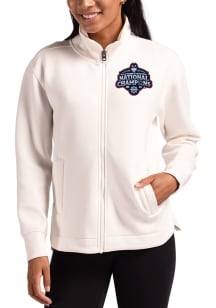 Cutter and Buck UConn Huskies Womens White 2025 National Champions Roam Light Weight Jacket