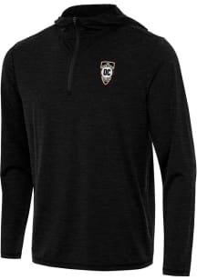 Antigua Orange County SC Mens Black Tidy Long Sleeve Qtr Zip Pullover