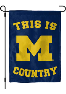 Blue Michigan Wolverines This Is Country Garden Flag