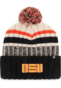 47 Oklahoma State Cowboys Natural Long Range Cuff Mens Knit Hat