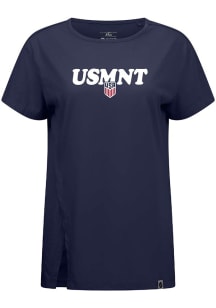 Levelwear USMNT Womens Navy Blue Influx Reunion Short Sleeve T-Shirt