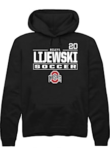 Rileyl Lijewski Ohio State Buckeyes Mens Black NIL Stacked Box Player Hood