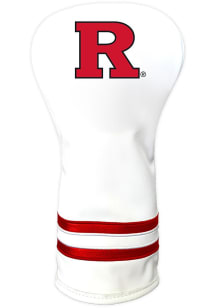White Rutgers Scarlet Knights Vintage Driver Golf Headcover