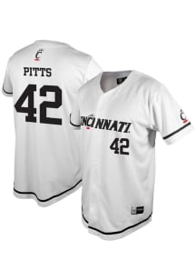 Derrick Pitts Genuine Collective Mens White Cincinnati Bearcats NIL Jersey