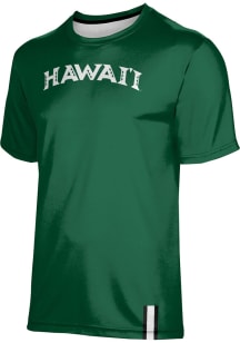 ProSphere Hawaii Warriors Youth Green Solid Short Sleeve T-Shirt