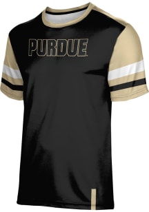 ProSphere Purdue Boilermakers Youth Black Old School Short Sleeve T-Shirt