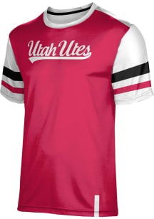 ProSphere Utah Utes Youth Red Old School Short Sleeve T-Shirt