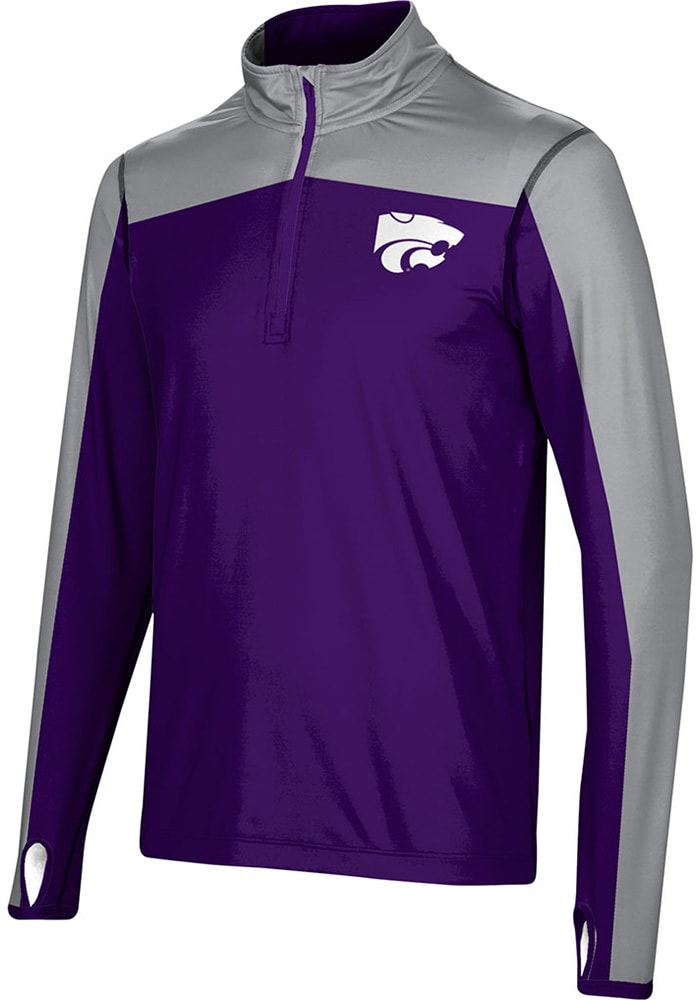 ProSphere K-State Wildcats Mens Purple Sharp Long Sleeve 1/4 Zip Pullover