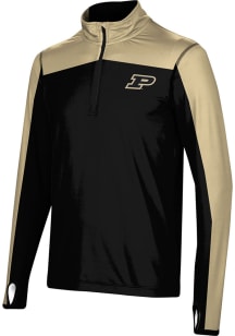 ProSphere Purdue Boilermakers Mens Black Sharp Long Sleeve 1/4 Zip Pullover