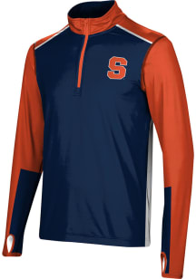 ProSphere Syracuse Orange Mens Orange Counter Long Sleeve Qtr Zip Pullover