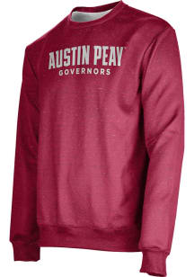 ProSphere Austin Peay Governors Mens Red Heather Long Sleeve Crew Sweatshirt