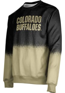 ProSphere Colorado Buffaloes Mens Black Spray Long Sleeve Crew Sweatshirt
