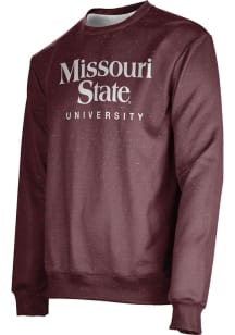 ProSphere Missouri State Bears Mens Maroon Heather Long Sleeve Crew Sweatshirt