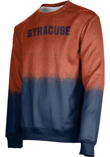 ProSphere Syracuse Orange Mens Orange Spray Long Sleeve Crew Sweatshirt
