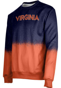 ProSphere Virginia Cavaliers Mens Navy Blue Spray Long Sleeve Crew Sweatshirt