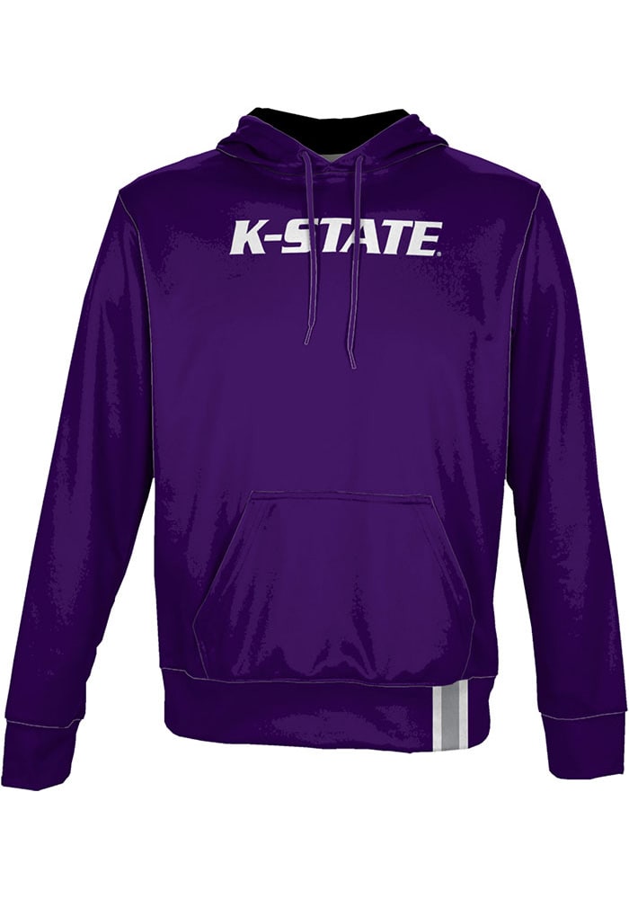 ProSphere K-State Wildcats Mens Purple Solid Long Sleeve Hoodie