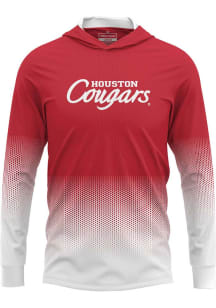 ProSphere Houston Cougars Mens Red Hex Pro Long Sleeve Hoodie