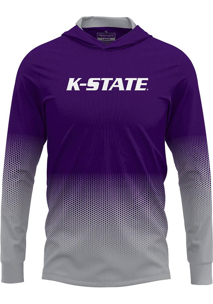 ProSphere K-State Wildcats Mens Purple Hex Pro Long Sleeve Hoodie