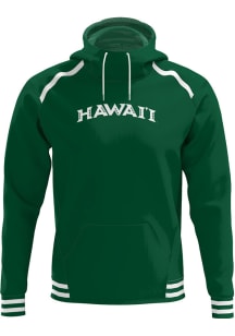 ProSphere Hawaii Warriors Mens Green Classic Long Sleeve Hoodie