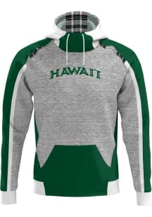 ProSphere Hawaii Warriors Mens Green Heritage Long Sleeve Hoodie