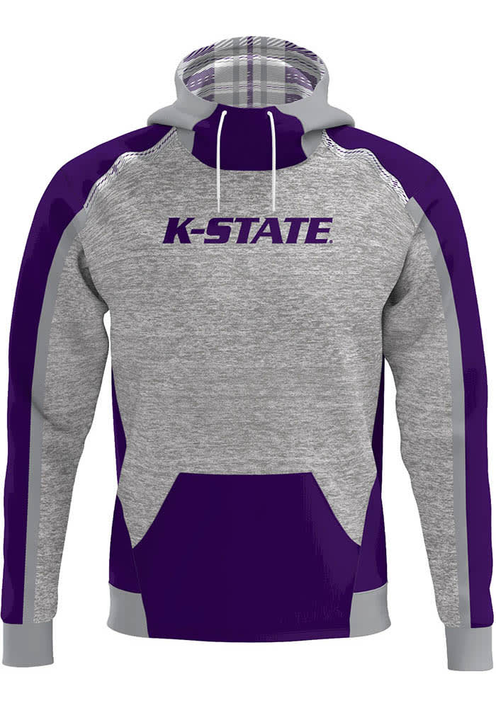 ProSphere K-State Wildcats Mens Purple Heritage Long Sleeve Hoodie