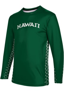 ProSphere Hawaii Warriors Green Geometric Long Sleeve T Shirt