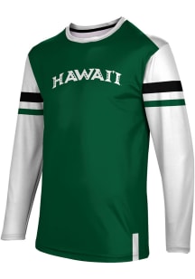 ProSphere Hawaii Warriors Green Old School Long Sleeve T Shirt