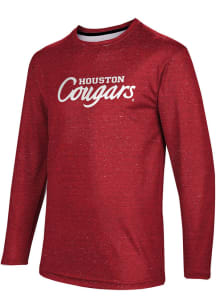 ProSphere Houston Cougars Red Heather Long Sleeve T Shirt