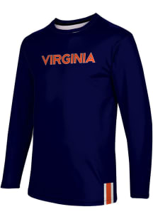 ProSphere Virginia Cavaliers Navy Blue Solid Long Sleeve T Shirt