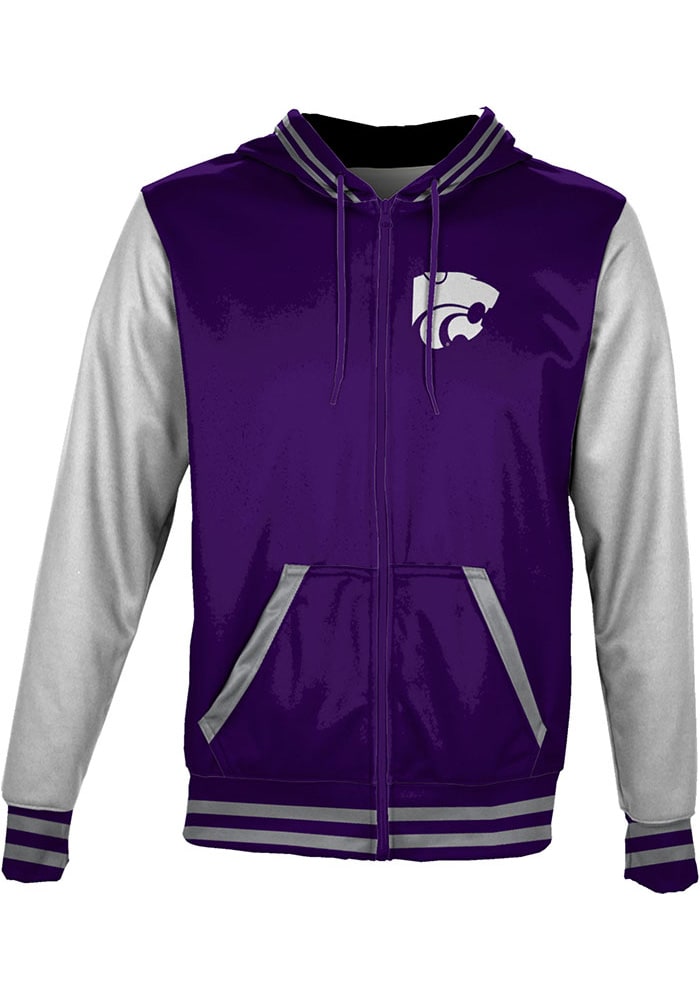 ProSphere K-State Wildcats Mens Purple Letterman Light Weight Jacket