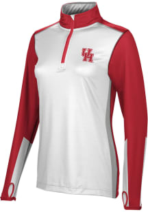 ProSphere Houston Cougars Womens Red Counter 1/4 Zip Pullover