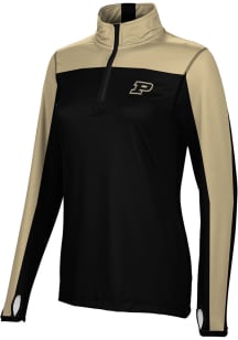 ProSphere Purdue Boilermakers Womens Black Sharp 1/4 Zip Pullover