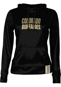 ProSphere Colorado Buffaloes Womens Black Solid Hooded Sweatshirt