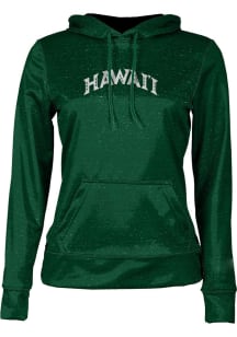 ProSphere Hawaii Warriors Womens Green Heather Hooded Sweatshirt
