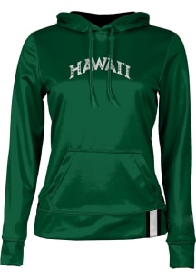 ProSphere Hawaii Warriors Womens Green Solid Hooded Sweatshirt