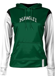 ProSphere Hawaii Warriors Womens Green Tailgate Hooded Sweatshirt