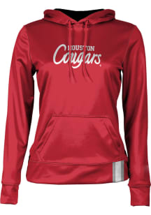 ProSphere Houston Cougars Womens Red Solid Hooded Sweatshirt