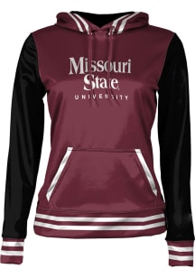 ProSphere Missouri State Bears Womens Maroon Letterman Hooded Sweatshirt