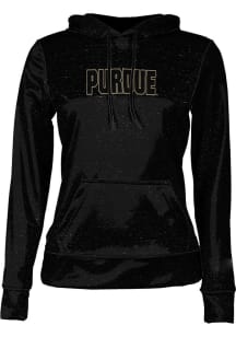 Womens Purdue Boilermakers Black ProSphere Heather Hooded Sweatshirt