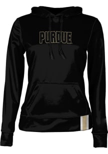 ProSphere Purdue Boilermakers Womens Black Solid Hooded Sweatshirt