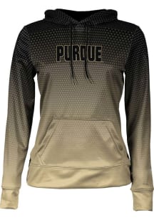 Womens Purdue Boilermakers Black ProSphere Zoom Hooded Sweatshirt