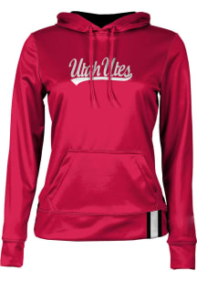 ProSphere Utah Utes Womens Red Solid Hooded Sweatshirt