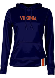 ProSphere Virginia Cavaliers Womens Navy Blue Solid Hooded Sweatshirt