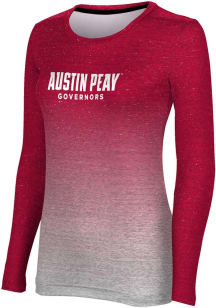 ProSphere Austin Peay Governors Womens Red Ombre LS Tee