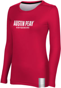 ProSphere Austin Peay Governors Womens Red Solid LS Tee